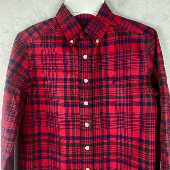 [Ralph Lauren] Red Plaid Button Down - Picture 2 of 3